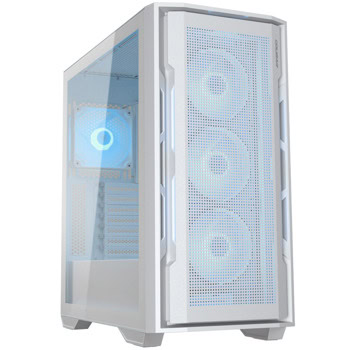 Кутия Cougar Gaming Uniface RGB, E-ATX/CEB/ATX/Micro ATX/Mini-ITX, 1x USB 3.2 Gen 2 Type-C, 2x USB 3.0, 4x 120mm ARGB вентилатора, с прозорец, бяла, без захранване | JAR Computers Cougar Gaming Uniface RGB White 385C780.0002