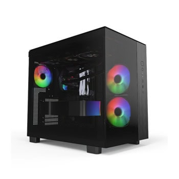 Кутия Montech King 65 Pro, ATX/microATX/Mini-ITX, 2x USB 3.0, 2x 140mm ARGB вентилатора, 1x 120mm ARGB вентилатор, с прозорец, черна, без захранване | JAR Computers Montech King 65 Pro Black