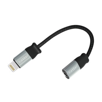Преходник Earldom ET-OT50, от Lightning(м) към AUX(ж), 0.15m, черен | JAR Computers Earldom ET-OT50 40215