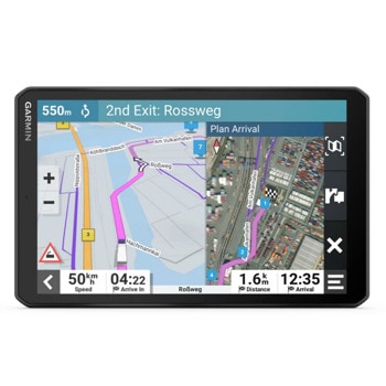 Навигация за камион Garmin dezl LGV810, 8" (20.32cm) IPS сензорен дисплей, 32GB вградена памет, слот за microSD, карта на Европа, безплатни актуализации, информация за трафика, Bluetooth, Wi-Fi | JAR Computers Garmin dezl LGV810 (MT-D) 010-02740-10