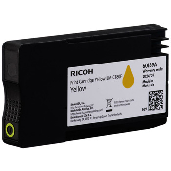 Касета за Ricoh IJM C180F - Yellow - 408520 - Ricoh - оригинален - Заб.: 1600 бр. копия | JAR Computers Ricoh 408520