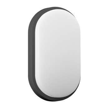 LED градинско осветително тяло Adviti Nefryt, 15W, 1100 lm, 4000K, IP54 защита, за стена, черно | JAR Computers Adviti AD-OP-6147BLPM4