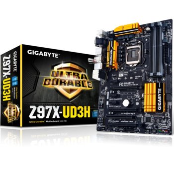 Дънна платка Gigabyte Z97X-UD3H, Z97, LGA1150, DDR3, PCI-E (HDMI&DVI)(CF&SLi), 6x SATA 6Gb/s, 1x SATA Express, 1x M.2 Socket, 4x USB 3.0, ATX | JAR Computers Gigabyte Z97X-UD3H