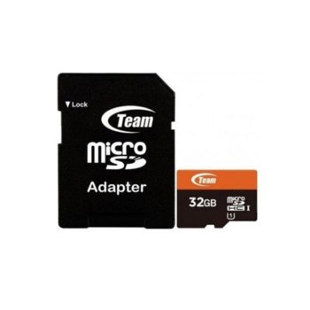 32GB SDMICRO+ADAP CL10 TEAM