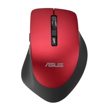 Мишка Asus WT425, оптична (1600 dpi), безжична, USB, червена image