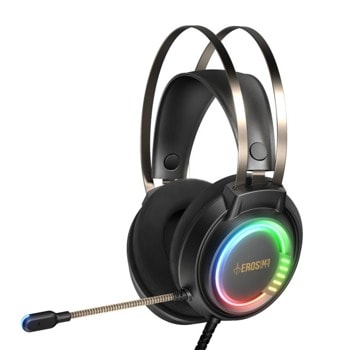 Слушалки Gamdias EROS M3 RGB USB, микрофон, RGB подсветка, 50 mm говорители, USB, черни | JAR Computers Gamdias Gaming Heaphones - EROS M3 RGB USB - 50mm