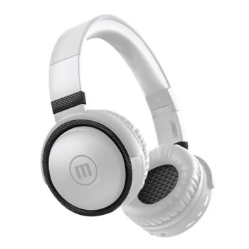 Слушалки Maxell BTB52, безжични, микрофон, Bluetooth, 3,5 mm, до 8 часа време на работа, microUSB, бели | JAR Computers Блутут слушалки MAXELL BTB52, Бели