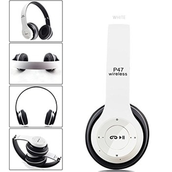 Слушалки P47 08040723980-1-1, безжични, Bluetooth V4.2, до 5 часа време на работа, бели | JAR Computers P47 Бели 08040723980-1-1