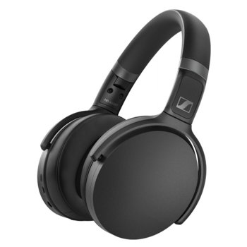 Слушалки Sennheiser HD 450BT, безжични(Bluetooth 5.0), микрофон, контрол на звука, 30 часа време за работа, сгъваеми, черни | JAR Computers Sennheiser HD 450BT Black 508386