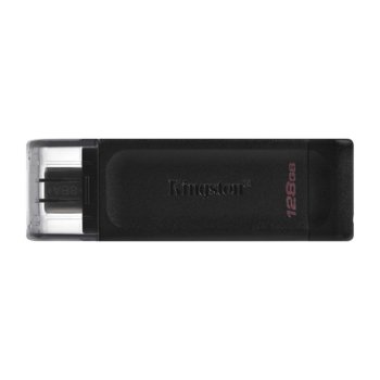 Памет 128GB USB Flash Drive, Kingston DataTraveler 70, USB 3.2 Type C, черна | JAR Computers Kingston DataTraveler 70 128GB