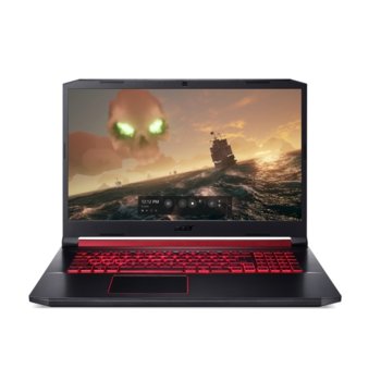 Лаптоп Acer Nitro 5 AN517-51-798T (NH.Q9BEX.002), шестядрен Coffee Lake Intel Core i7-9750H 2.6/4.5 GHz, 17.3" (43.94 cm) Full HD IPS Anti-Glare Display & RTX 2060 6GB, (HDMI), 8GB DDR4, 1TB HDD, 1x USB Type-C, Linux | JAR Computers Acer Nitro 5 AN517-51-798T NH.Q9BEX.002