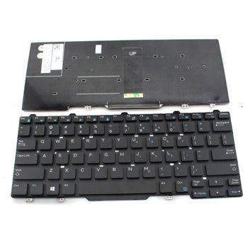 Клавиатура за лаптоп Dell, съвместима със серия Latitude 3340 13-3340 E5450 E7450, черна, без рамка, с голям ентър | JAR Computers Клавиатура за Latitude 3340 13-3340 E5450 E7450