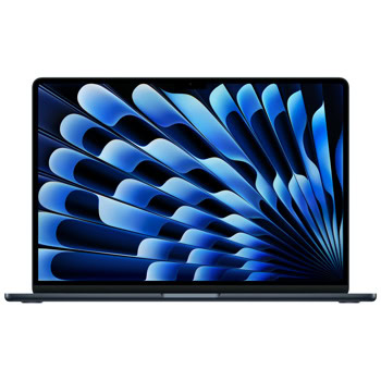 Лаптоп Apple MacBook Air 15 2025 (MW1M3ZE/A)(Midnight), десетядрен Apple M4 4.46 GHz, 15.3" (38.86cm) Liquid Retina True Tone 500nits IPS Display, 16GB LPDDR5X, 512GB SSD, 2x Thunderbolt 4, macOS | JAR Computers Apple MacBook Air 15 2025 16/512GB MW1M3ZE/A