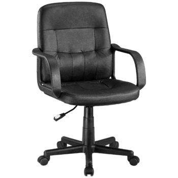 Стол Мениджърски в кожа CX-9014, Black | JAR Computers Стол Мениджърски в кожа CX-9014, Black