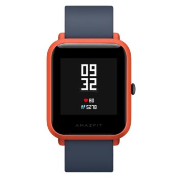 Смарт часовник Xiaomi Amazfit Bip, 1.28"(3.25cm) дисплей, водоустойчив IP68, до 45 дни време за работа, червен | JAR Computers Xiaomi Amazfit Bip Red UYG4022RT
