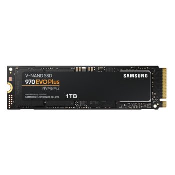 Памет SSD 1TB Samsung 970 EVO Plus, NVMe, M.2 (2280), скорост на четене 3500 MB/s, скорост на запис 3300 MB/s | JAR Computers Samsung SSD 970 EVO Plus 1 TB MZ-V7S1T0BW