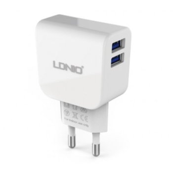 Зарядно устройство lDNIO DL-АC56 DC100 240V 5V/2,1A | JAR Computers Адаптер lDNIO DL-АC56 DC100 - 240V 5V/2,1A