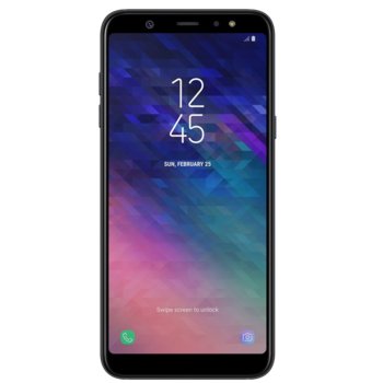 Смартфон Samsung Galaxy A6+ (2018)(черен), 6" (15.24 cm) Super AMOLED, осемядрен Snapdragon Adreno 506 1.8GHz, 3GB RAM, 32GB Flash памет (+ microSD слот), 24 & 16 +5 Mpix camera, Android, 191g | JAR Computers Samsung SM-A605F GALAXY A6+ (2018)(SM-A605FZKIBGL)