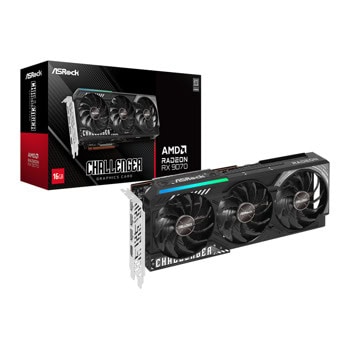 Видео карта AMD Radeon RX 9070, 16GB, ASRock Challenger, PCI-E 5.0, GDDR6, 256-bit, DisplayPort, HDMI | JAR Computers ASRock Radeon RX 9070 Challenger RX9070 CL 16G