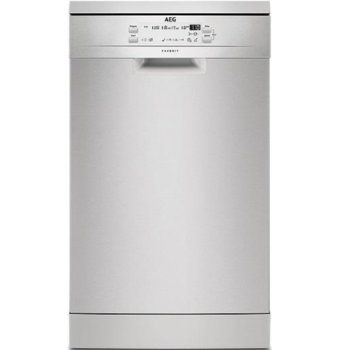 Съдомиялна AEG FFB51400ZM, енергиен клас F, 9 комплекта, 5 програми, 4 температури, Aqua-Control, отложен старт, инокс | JAR Computers Миялна машина AEG FFB51400ZM