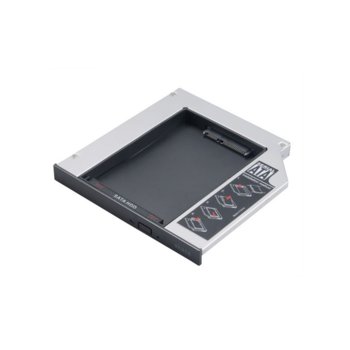 Адаптор DVD Slim към 2.5" (6.35 cm) SATA HDD/SSD, 12.7mm | JAR Computers Adapter DVD Slim to 2.5 SATA HDD 12.5mm