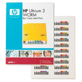 Хартия HP LTO3 Ultrium WORM Bar Code label pack (110 pack) | JAR Computers WORM Bar Code label pack