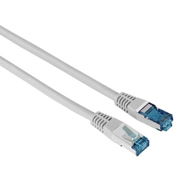 Пач кабел Hama 200924, F/UTP, Cat.6, 5m, сив, bulk | JAR Computers HAMA-200924