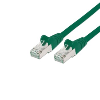 Пач кабел Cat.5e 0.5m SFTP зелен, IC 330442