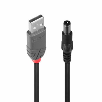 Захранващ кабел LINDY от USB-A(м) към DC(м) 70267