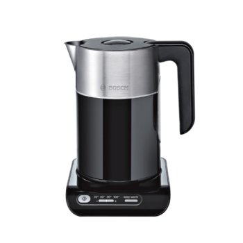 Електрическа кана Bosch TWK 8613P, вместимост 1.7 литра, 2400W, черна | JAR Computers Bosch TWK 8613P