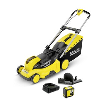 Акумулаторна косачка Karcher LMO 36-46 Battery Set, 46 см. широчина на косене, 20 - 70 мм височина на косене, жълта | JAR Computers Karcher LMO 36-46 Battery Set