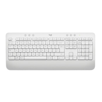 Клавиатура Logitech K650 Off White, безжична, Bluetooth 5.1, 10м обхват, бяла, USB | JAR Computers Logitech K650 Off White 920-010977