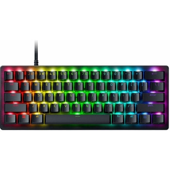 Клавиатура Razer Huntsman V3 Pro Mini (RZ03-04990100-R3M1), гейминг, механична, Razer Analog Optical суичове, Razer Chroma RGB подсветка, черна, USB | JAR Computers Razer Huntsman V3 Pro Mini RZ03-04990100-R3M1
