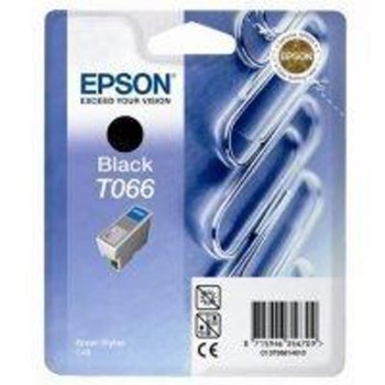 Касета ЗА EPSON T066 Black Ink- Retail Pack