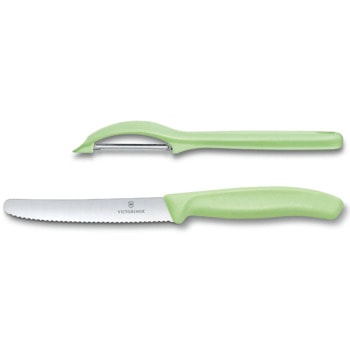 Комплект белачка и нож Victorinox Swiss Classic Trend Colors, неръждаема стомана, светлозелен | JAR Computers Victorinox Swiss Classic Trend Colors 6.7116.21L42