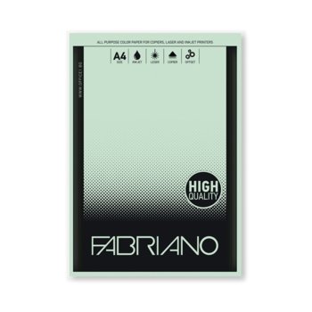 Копирен картон Fabriano, A4, 160 g/m2, светлозелен, 50 листа | JAR Computers Fabriano A4, 160 g/m2, светлозелен, 50 листа
