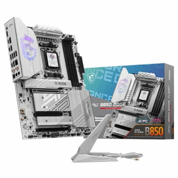 Дънна платка MSI MPG B850 EDGE TI WIFI, B850, AM5, DDR5, PCI-E 5.0 (HDMI), 4x SATA 6Gb/s, 4x M.2 slots, 3x USB 3.2 Gen 2 Type-C, 2x USB 3.2 Gen 2 Type-A, 5GbE LAN, Wi-Fi 7, Bluetooth 5.4, ATX | JAR Computers MSI MPG B850 EDGE TI WIFI 911-7E62-001