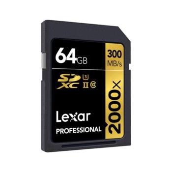 Lexar 64GB SDXC Professional 2000X