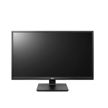 Монитор LG 24BK55WY-B, 24" (60.96 cm) IPS панел, 75Hz, Full HD, 5ms, 5000000:1, 300 cd/m2, DisplayPort, DVI-D, VGA, AUX | JAR Computers LG 24BK55WY-B
