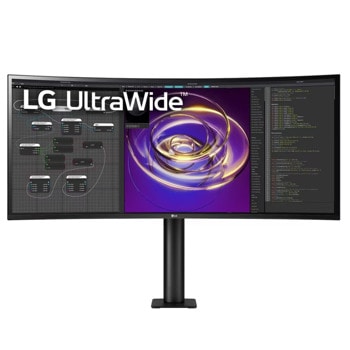 Монитор LG 34WP88CP-B, 34" (86.36cm) IPS панел, QHD, 5ms, 300cd/m2, DisplayPort, HDMI, USB-C | JAR Computers Монитор LG 34WP88CP-B