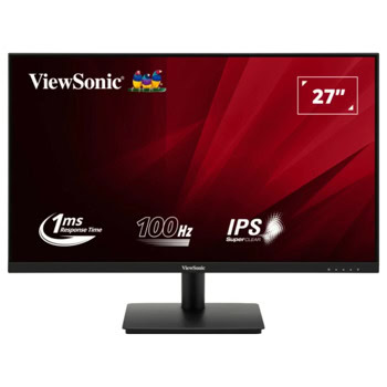 Монитор ViewSonic VA270-H, 27" (68.58 cm) IPS панел, 100Hz, Full HD, 1ms, 50 000 000:1, 250 cd/m2, HDMI, VGA | JAR Computers ViewSonic VA270-H