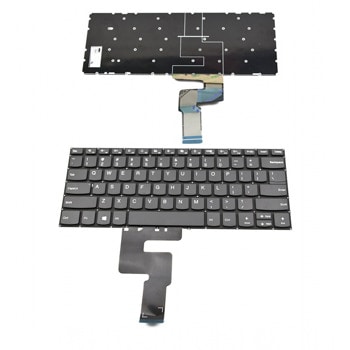 Клавиатура за лаптоп Lenovo, съвместима със серия Ideapad 330-14IKB, сива, без рамка, малък Enter | JAR Computers KBD for Lenovo Ideapad 330-14IKB