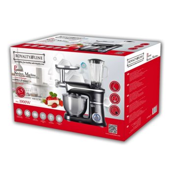 Кухненски робот Royalty RL-PKM1900.7BG Black Разоп