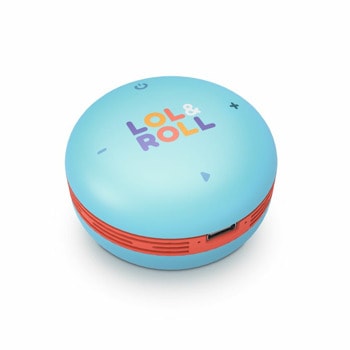 Тонколона Energy Sistem Lol&Roll Pop Kids (454969), 1.0, 5W RMS, Bluetooth, синя, време на работа до 3 часа | JAR Computers Тонколона Energy Sistem Lol&Roll Pop Kids 454969