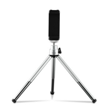 Трипод HAMA Fancy 2in1, подходящ и за фотоапарат, макс. височина 16 cm, сребрист | JAR Computers ТриподHama HAMA-04666