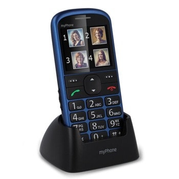GSM MyPhone Halo 2 (син), 2.2"(5.58cm) TFT дисплей, MediaTek MTK6261D, 32MB RAM, 24MB Flash памет (+microSD слот), 0.3 MPix камера, 85 g | JAR Computers MyPhone Halo 2 blue