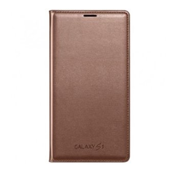 Samsung Flip Wallet for Galaxy S5 K Pacific brown