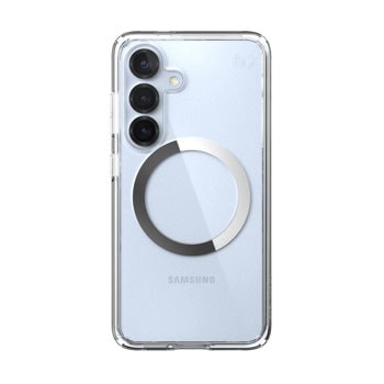 Калъф за Samsung Galaxy S25, поликарбонатов, Speck Presidio Perfect-Clear, антимикробно покритие, удароустойчив, MagSafe, прозрачен | JAR Computers Speck Presidio Perfect-Clear Galaxy S25