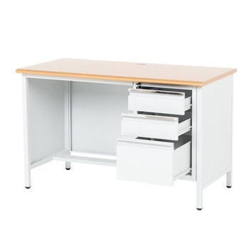 метално бюро carmen cr-1314 k сиво / бук