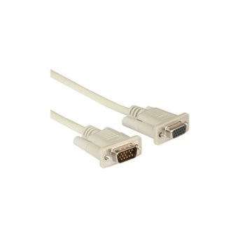 Кабел Roline 11.01.6518, VGA(м) към VGA(ж), 1.8m, бял | JAR Computers VGA(м) към VGA(ж) 1.8m